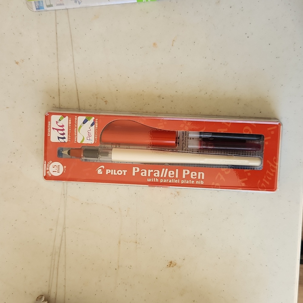 Pilot Parallel Calligraphy Pen RED color writing art school gift